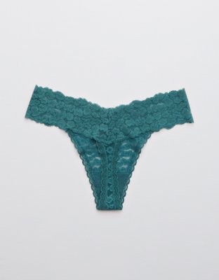 Aerie Animal Lace Thong Underwear