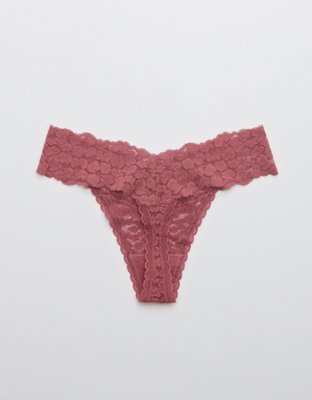 Aerie Animal Lace Thong Underwear