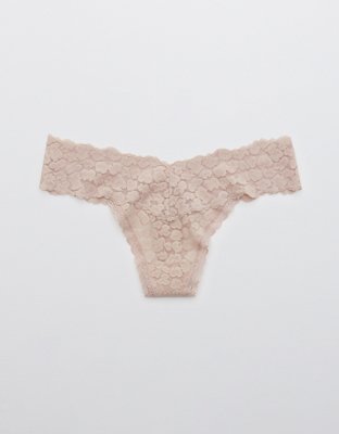 Aerie Animal Lace Thong Underwear