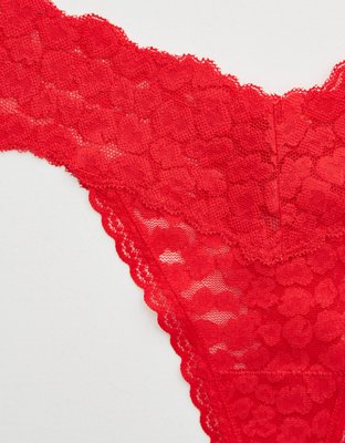 Aerie Animal Lace Thong Underwear