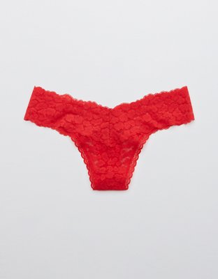Aerie Animal Lace Thong Underwear