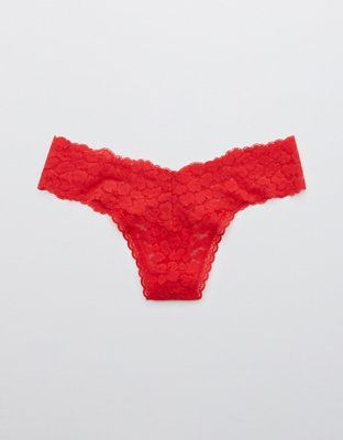 Aerie Animal Lace Thong Underwear