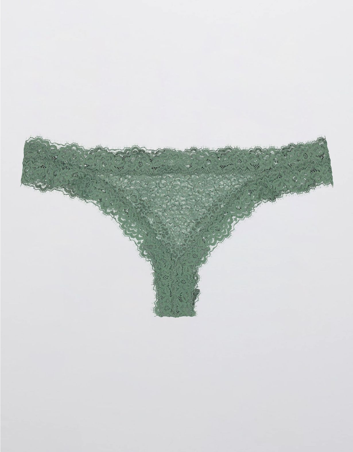 Aerie Eyelash Lace Thong Underwear