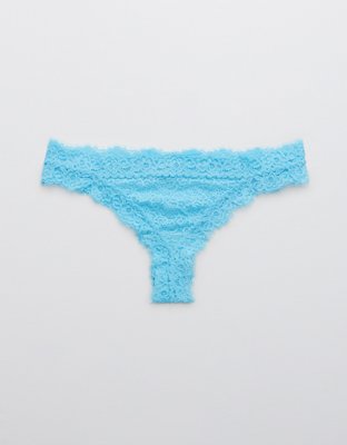 Aerie Eyelash Lace Thong Underwear