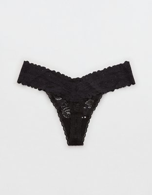Aerie Seaside Lace Thong Underwear