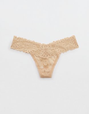 Aerie Seaside Lace Thong Underwear