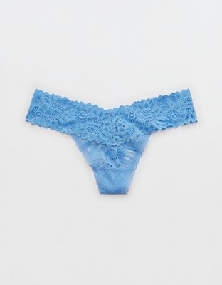 Aerie Seaside Lace Thong Underwear