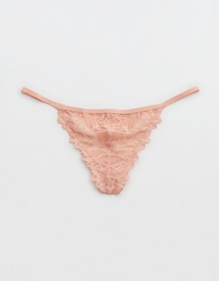 Aerie Sunkissed Lace String Thong Underwear