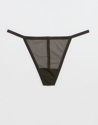 SMOOTHEZ Mesh High Cut StringThong Underwear