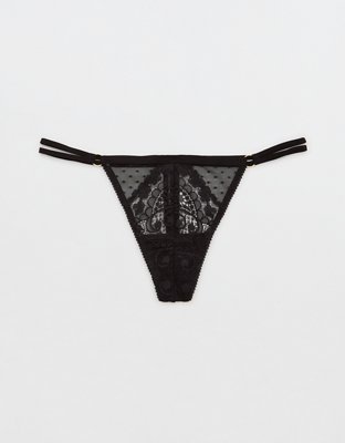 Aerie Paisley Lace String Thong Underwear