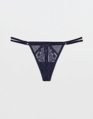 Aerie Paisley Lace String Thong Underwear