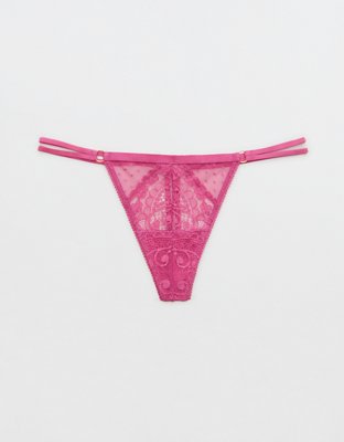 Aerie Paisley Lace String Thong Underwear