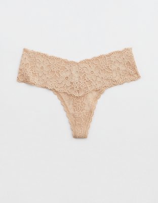 Aerie Snow Angel Lace Shine Boybrief Underwear