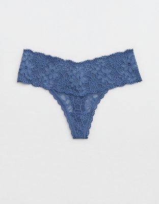 Aerie Eyelash Lace Thong Underwear