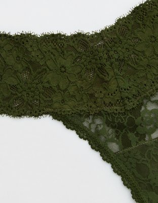 Show Off Eyelash Lace Thong Underwear