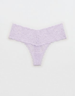 Show Off Eyelash Lace Thong Underwear
