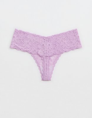 Show Off Eyelash Lace Thong Underwear