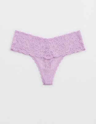 Buy Superchill Cotton Rooftop Garden Lace Thong Underwear online