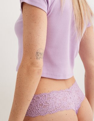 Show Off Eyelash Lace Thong Underwear