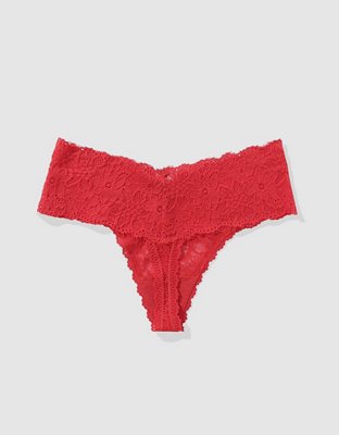 Show Off Eyelash Lace Thong Underwear