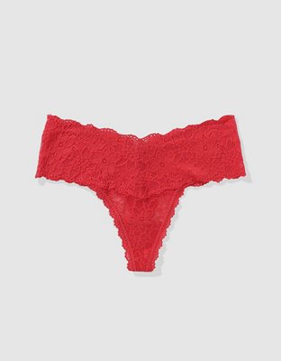 Show Off Eyelash Lace Thong Underwear