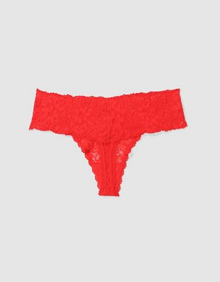 Show Off Eyelash Lace Thong Underwear