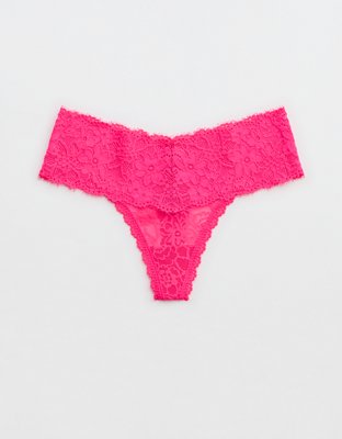 Show Off Eyelash Lace Thong Underwear