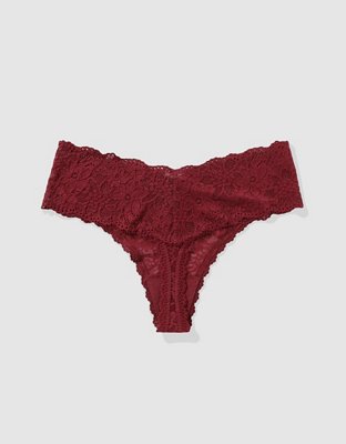 Show Off Eyelash Lace Thong Underwear