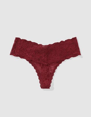 Show Off Eyelash Lace Thong Underwear