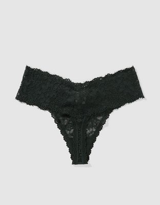 Show Off Eyelash Lace Thong Underwear