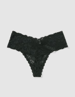 Show Off Eyelash Lace Thong Underwear