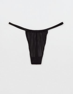 Aerie Mesh Ruched String Thong Underwear