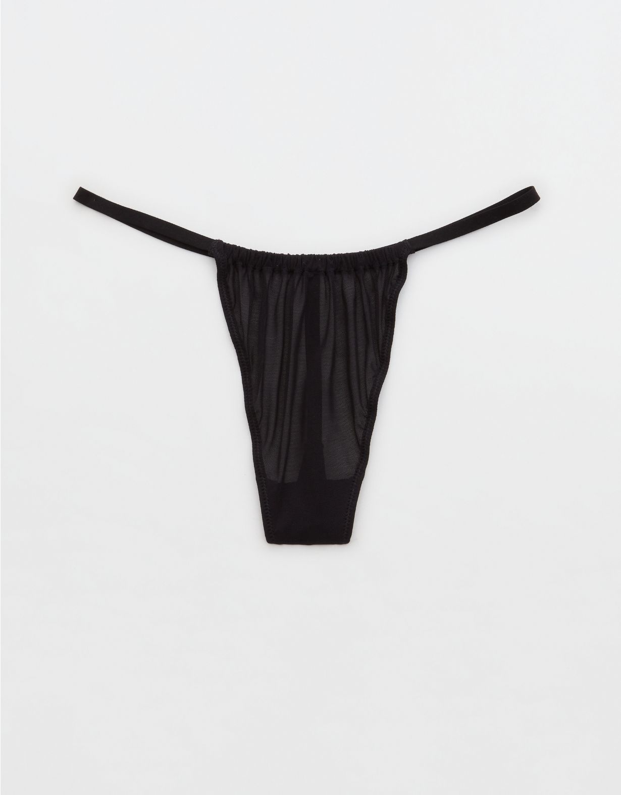 Aerie Mesh Ruched String Thong Underwear