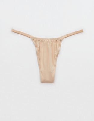 Aerie + Cotton Ultra Low Rise String Thong Underwear