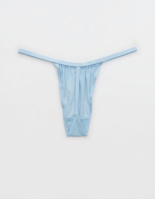 Aerie Mesh Ruched String Thong Underwear