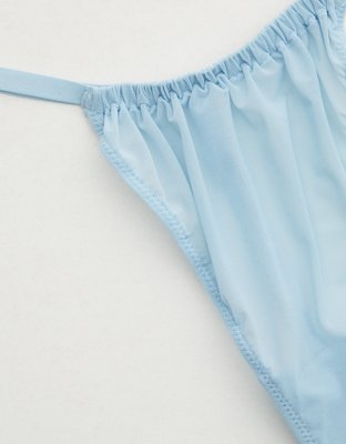 Aerie Mesh Ruched String Thong Underwear