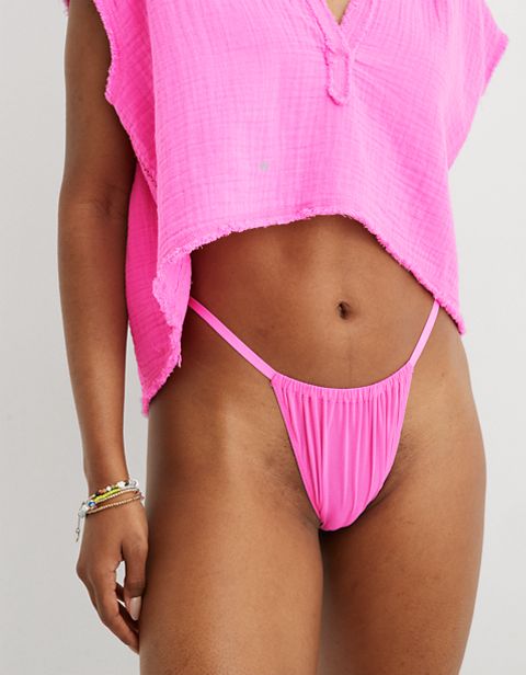 Трусы-стринги Ruched, на завязках, сетка — Aerie