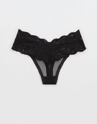 Aerie Mesh Palm Lace Cheeky Underwear