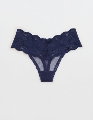 Aerie Animal Lace Thong Underwear