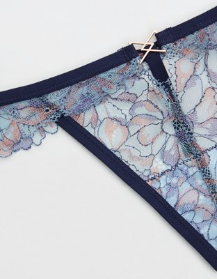 Aerie Dreamscape Lace Thong Underwear