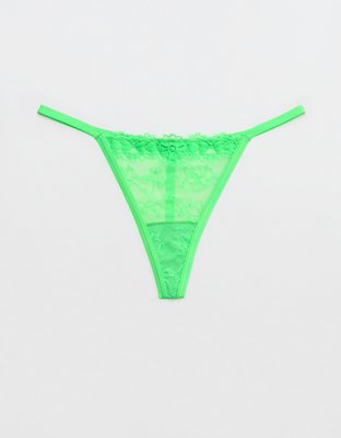 Show Off Park Picnic Lace Thong Underwear