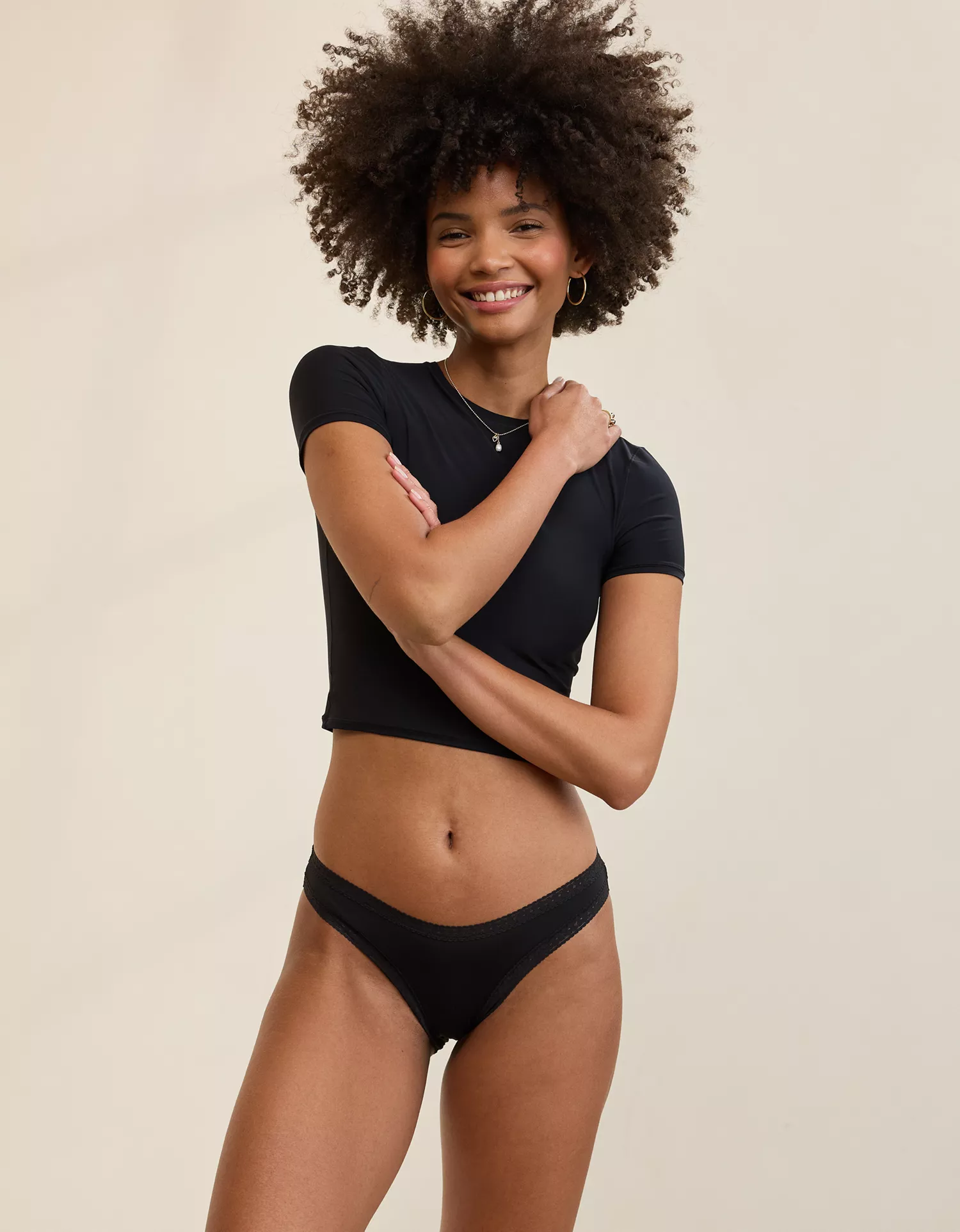 SMOOTHEZ Microfiber Lace Bikini Underwear - thumbnail 7