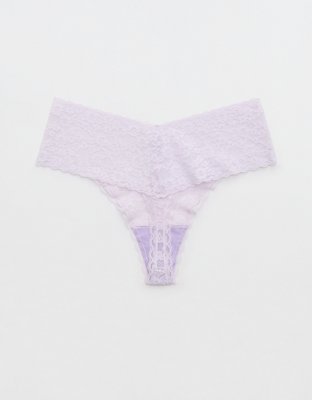 Show Off Vintage Lace Wide Waistband Thong Underwear