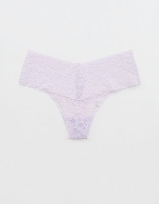 Show Off Vintage Lace Wide Waistband Thong Underwear