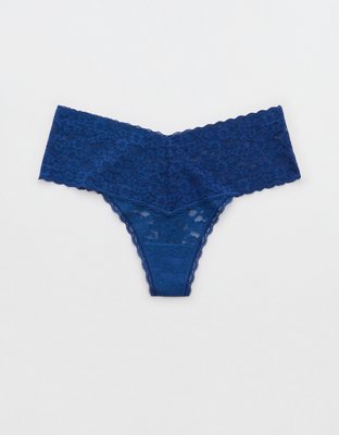 Lace knickers navy blue Anne Weyburn