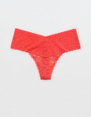 SMOOTHEZ Lace No Show Thong Underwear