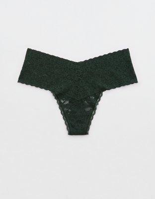 Show Off Vintage Lace Wide Waistband Thong Underwear
