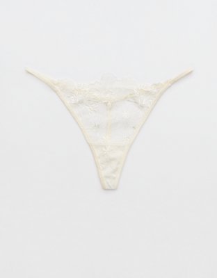 Show Off Embroidery Thong Underwear