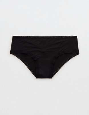 SMOOTHEZ Microfiber Lace Cheeky Underwear