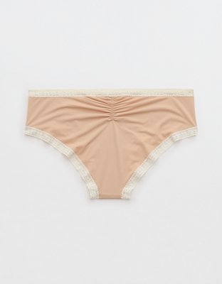 SMOOTHEZ Microfiber Lace Cheeky Underwear